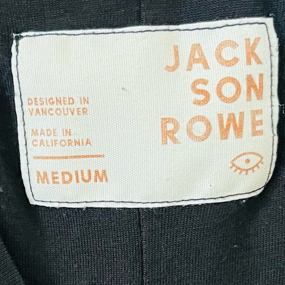 Jackson Rowe Girlfriend Straight Leg Jumpsuit in Black M - Picture 5 of 11